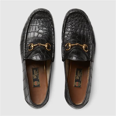 gucci crocodile loafers.